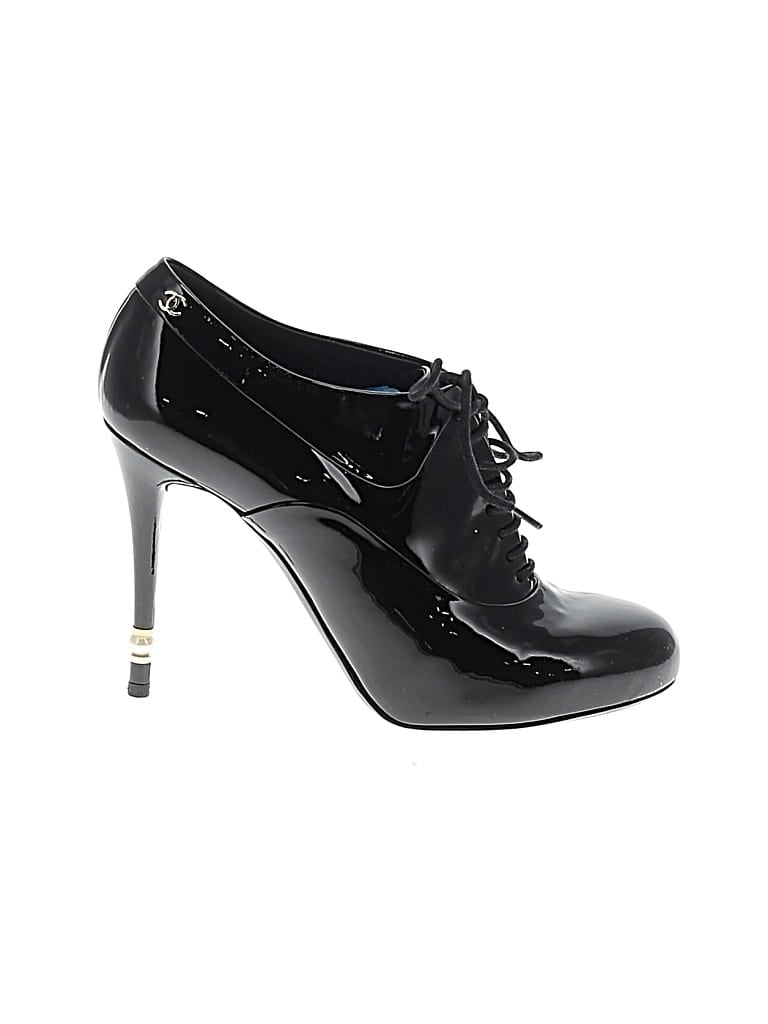 Chanel Ankle Boots: Black Shoes - Size 39.5
