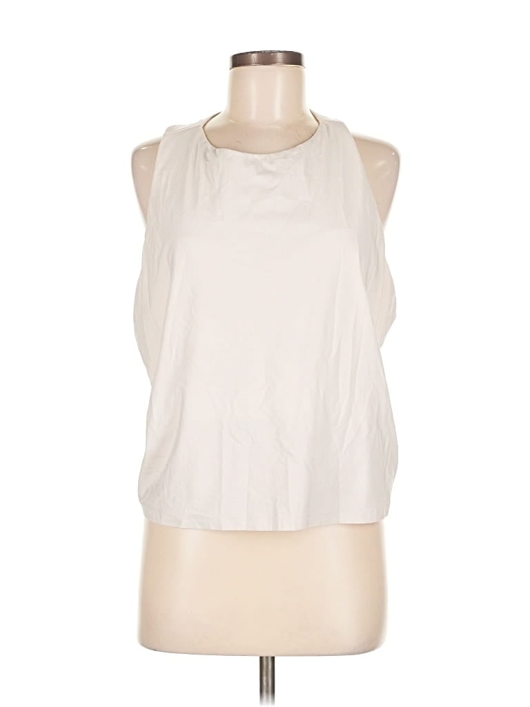 Pre-owned Fabletics Sleeveless T-shirt In White
