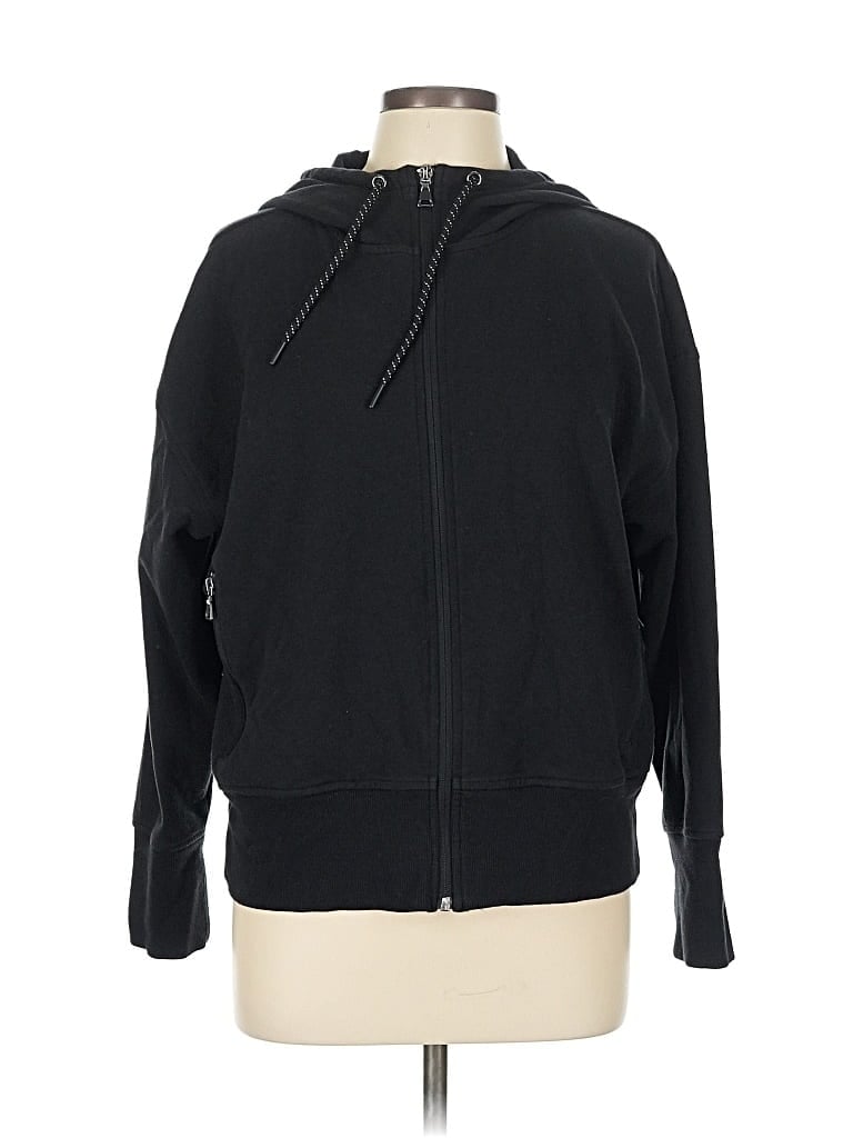 Pre-owned Active By Old Navy Zip Up Hoodie In Black
