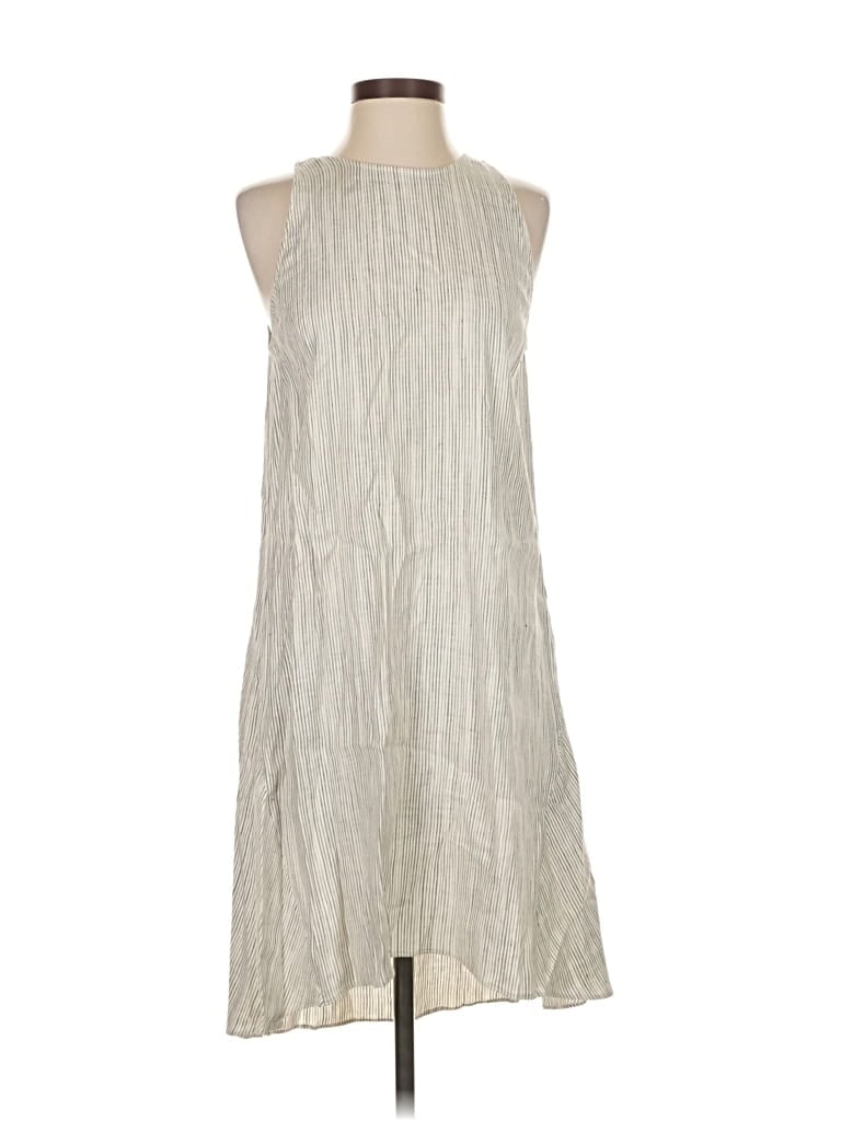 Pre-owned Theory Casual Dress In Silver
