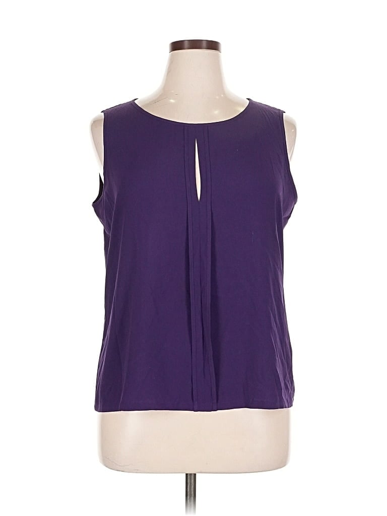 Pre-owned Calvin Klein Sleeveless T-shirt In Purple