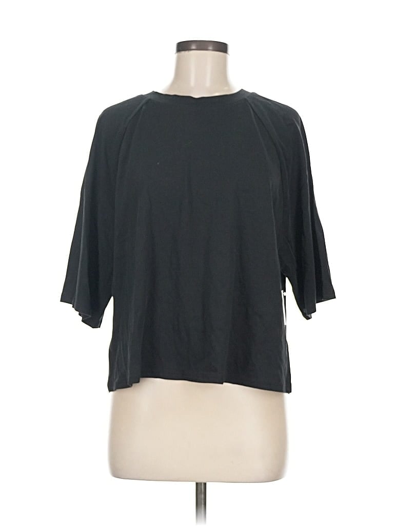 Gap 3/4 Sleeve T-shirt In Gray