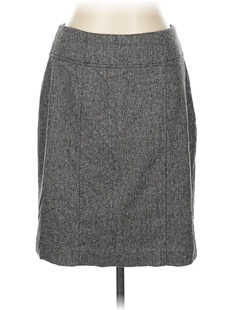 Pre-owned Banana Republic Wool Skirt In Gray
