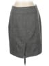 Banana Republic Chevron-herringbone Gray Wool Skirt Size 10 - photo 2