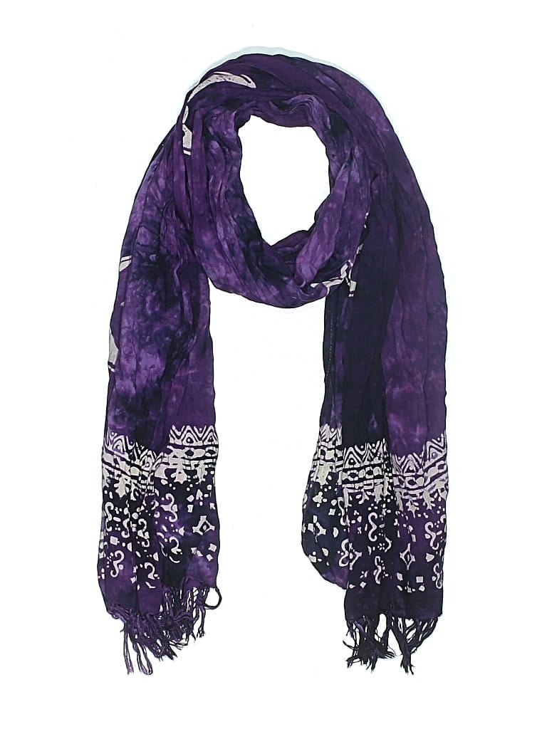 Pre-owned Assorted Brands Scarf In Purple