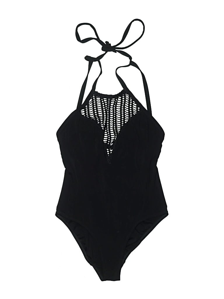 Pre-owned Robin Piccone One Piece Swimsuit In Black