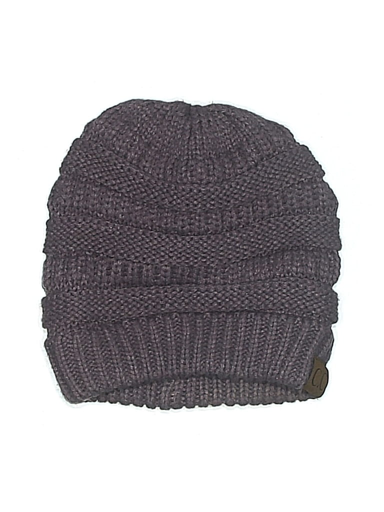 Pre-owned C.c Exclusives Beanie Hat In Purple