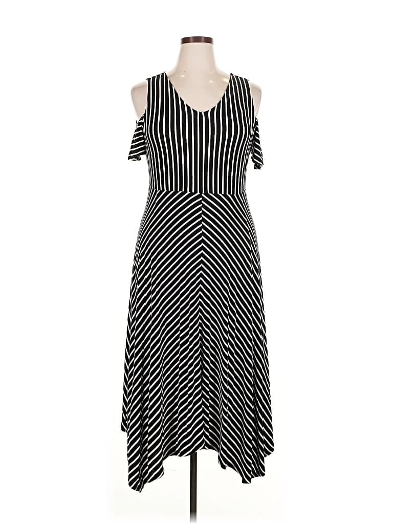 Pre-owned Lane Bryant Casual Dress In Black