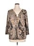 Covington Paisley Gray 3/4 Sleeve Blouse Size XL - photo 1