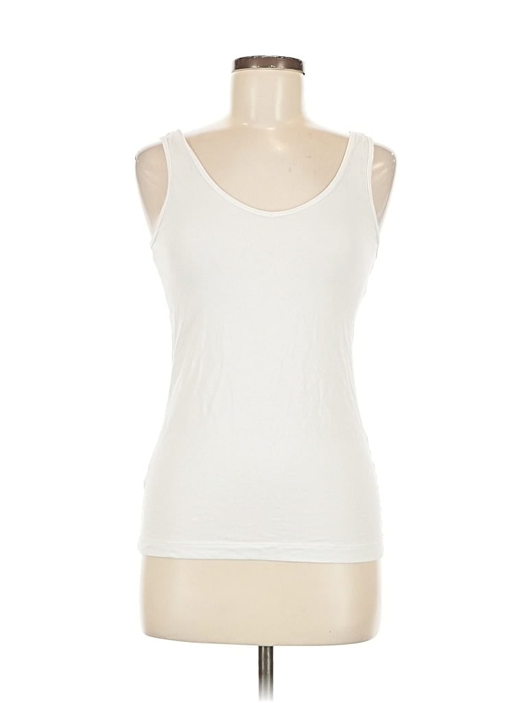 Pre-owned Felina Tank Top Ivory Strapless Neckline Tops In White