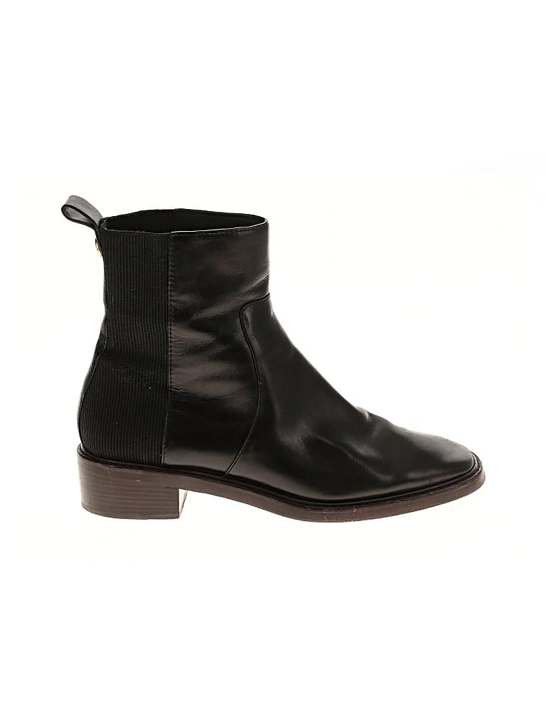 Pre-owned Tory Burch Ankle Boots In Black