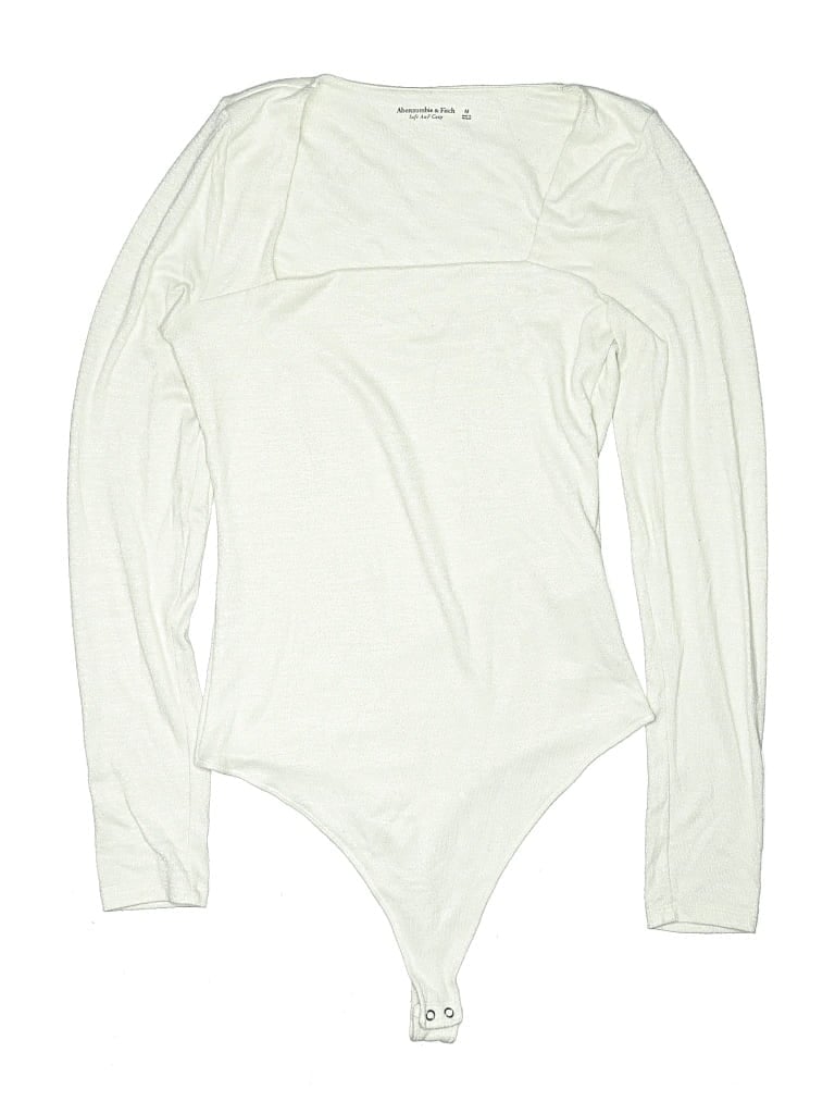 Pre-owned Abercrombie & Fitch Bodysuit In White
