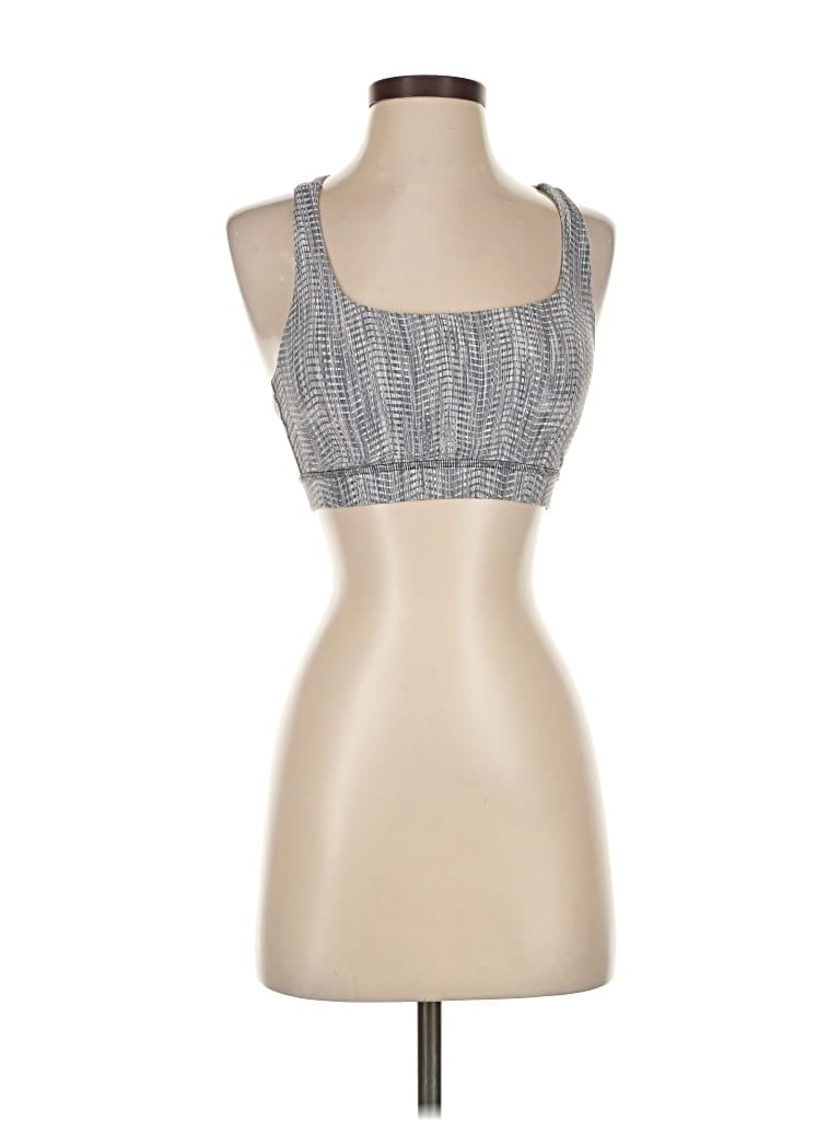 Pre-owned Lululemon Athletica Tank Top Blue Crew Neck Tops