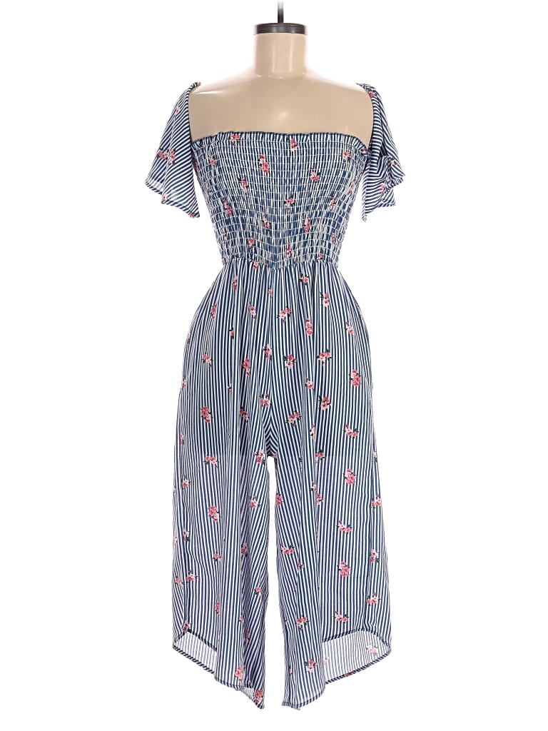 Pre-owned Mimi Chica Romper In Blue