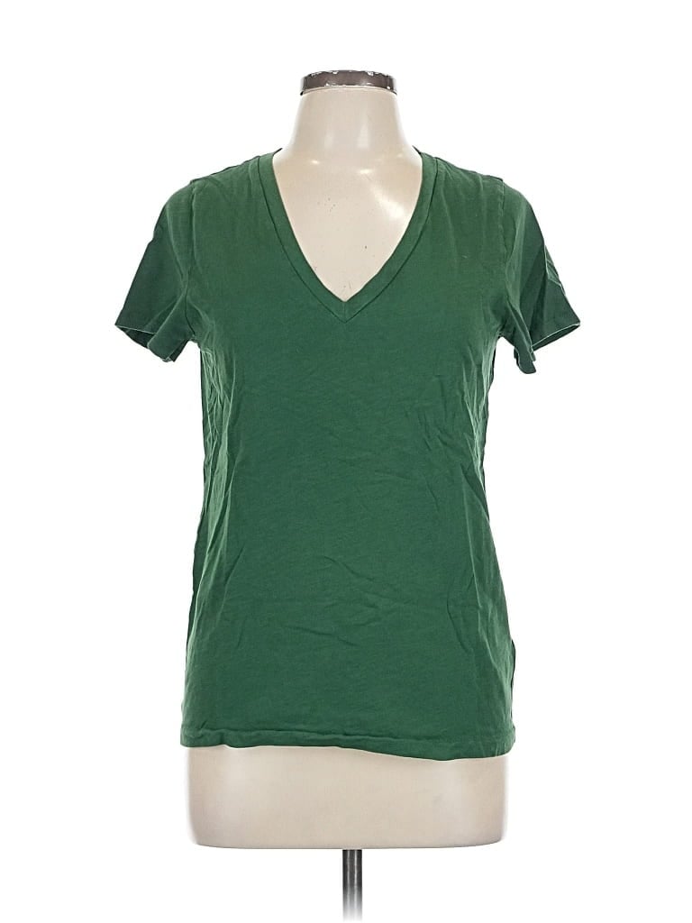 Pre-owned J.crew Factory Store Short Sleeve T-shirt In Green
