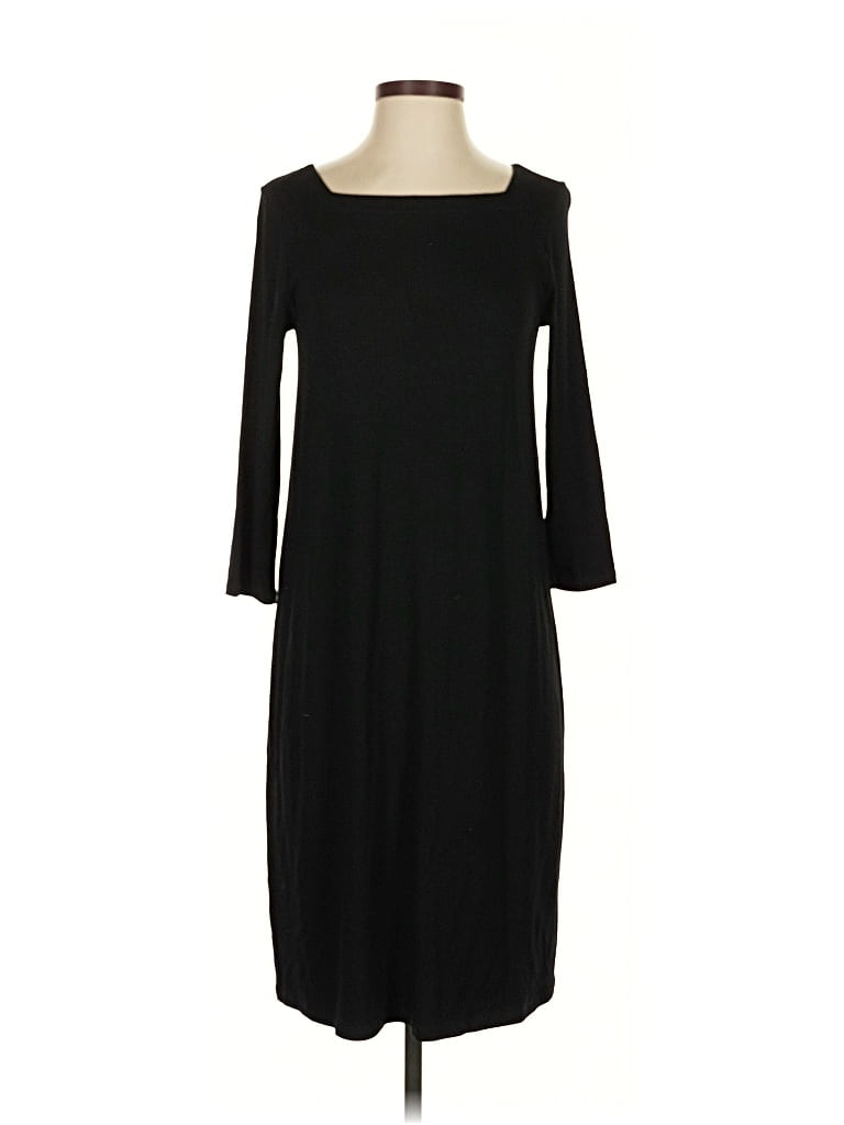 Pre-owned Eileen Fisher Casual Dress In Black