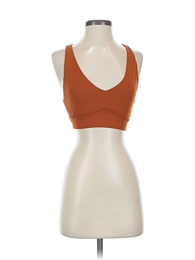 Pre-owned Fabletics Tank Top Brown Strapless Neckline Tops