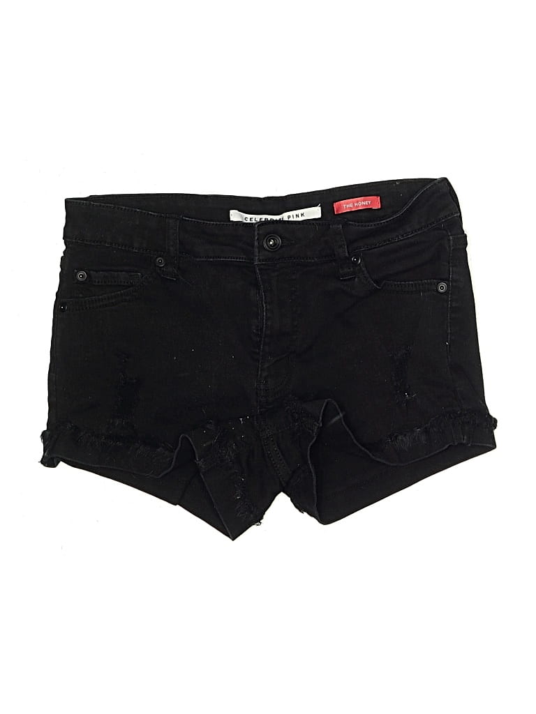 Pre-owned Celebrity Pink Denim Shorts In Black
