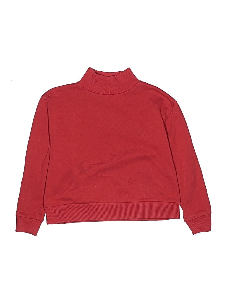 Pre-owned Crewcuts Kids' Turtleneck Sweater In Red