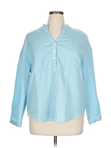 Shein Curve Long Sleeve Blouse (view 1)