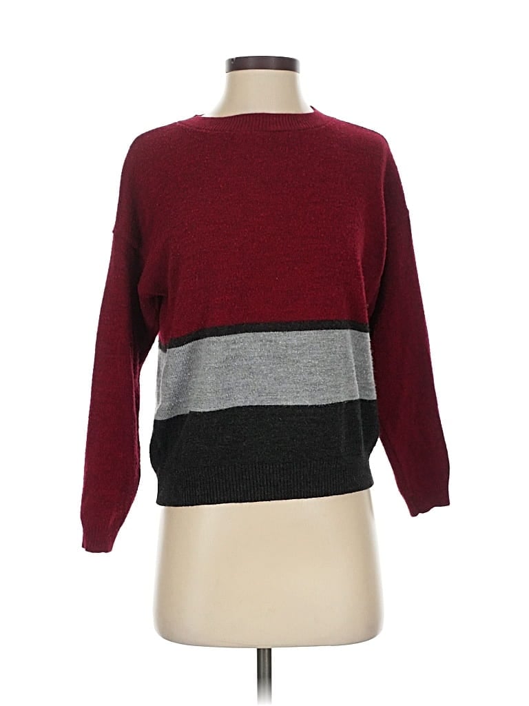 Pre-owned Eddie Bauer Pullover Sweater In Burgundy