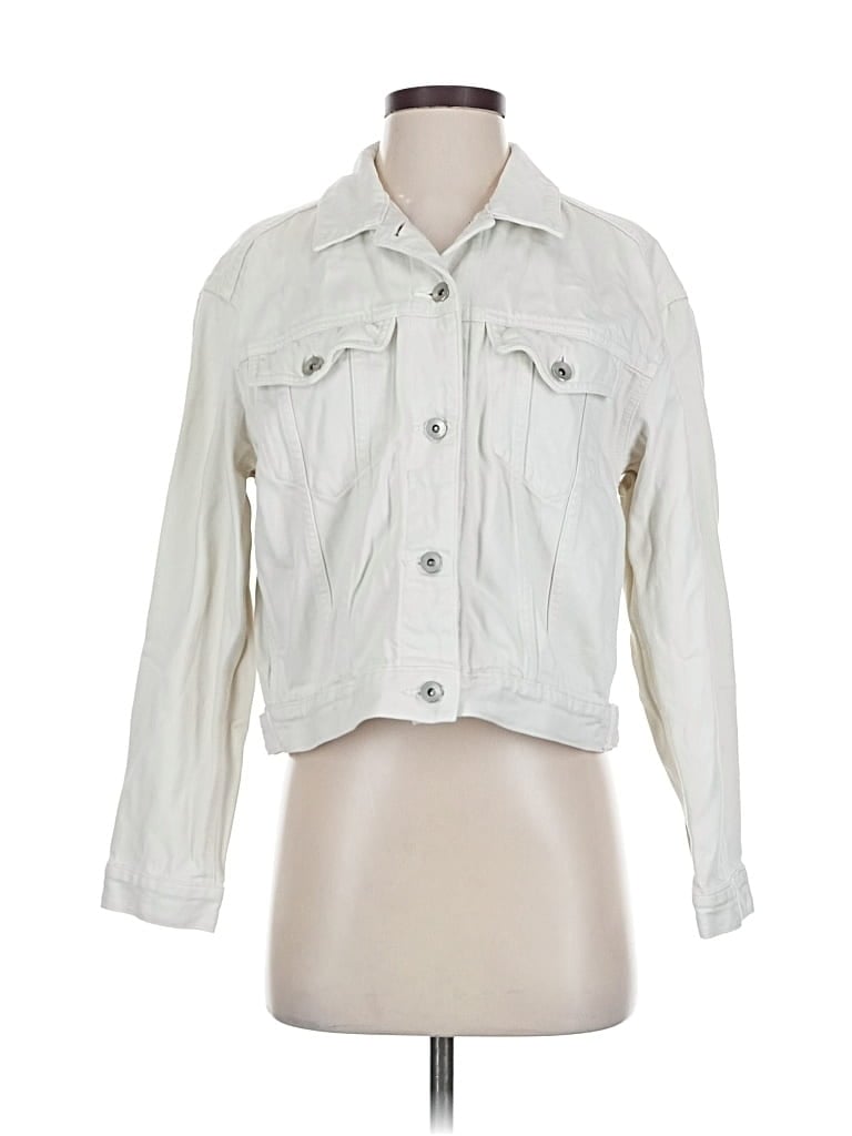 Pre-owned Uniqlo Jacket In White