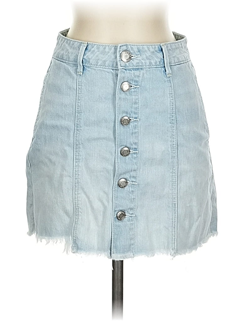 Pre-owned American Eagle Outfitters Denim Skirt In Blue