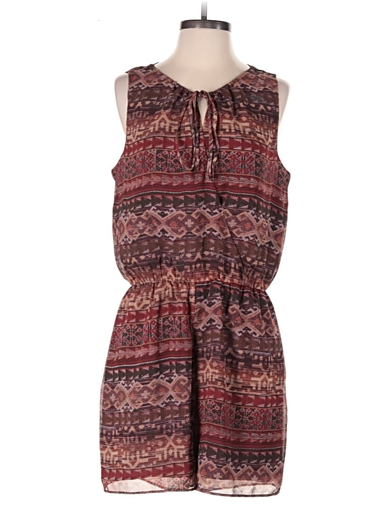 Pre-owned Bcbgeneration Romper In Burgundy