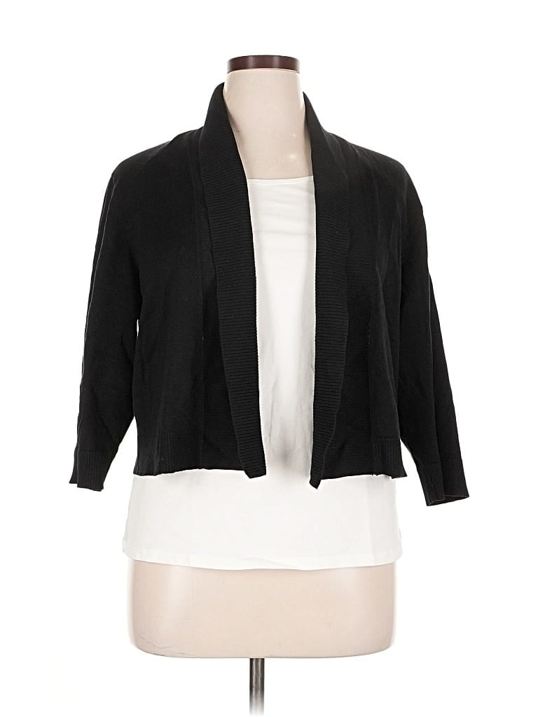 Pre-owned Calvin Klein Cardigan Sweater In Black