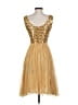 Red Light Gold Cocktail Dress Size 2 - photo 2