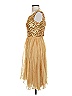 Red Light Gold Cocktail Dress Size 2 - photo 5