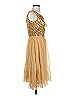 Red Light Gold Cocktail Dress Size 2 - photo 4