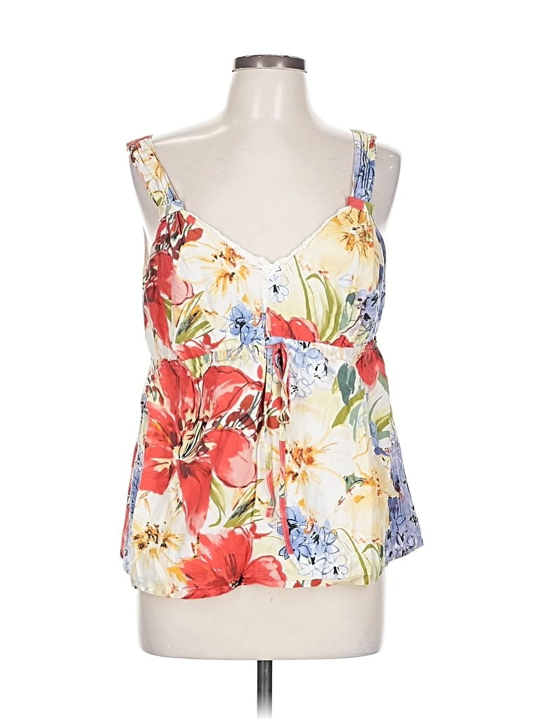 Pre-owned Tommy Bahama Sleeveless Blouse In White