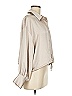 Drew 100% Polyester Metallic Tan Long Sleeve Blouse Size M - photo 4