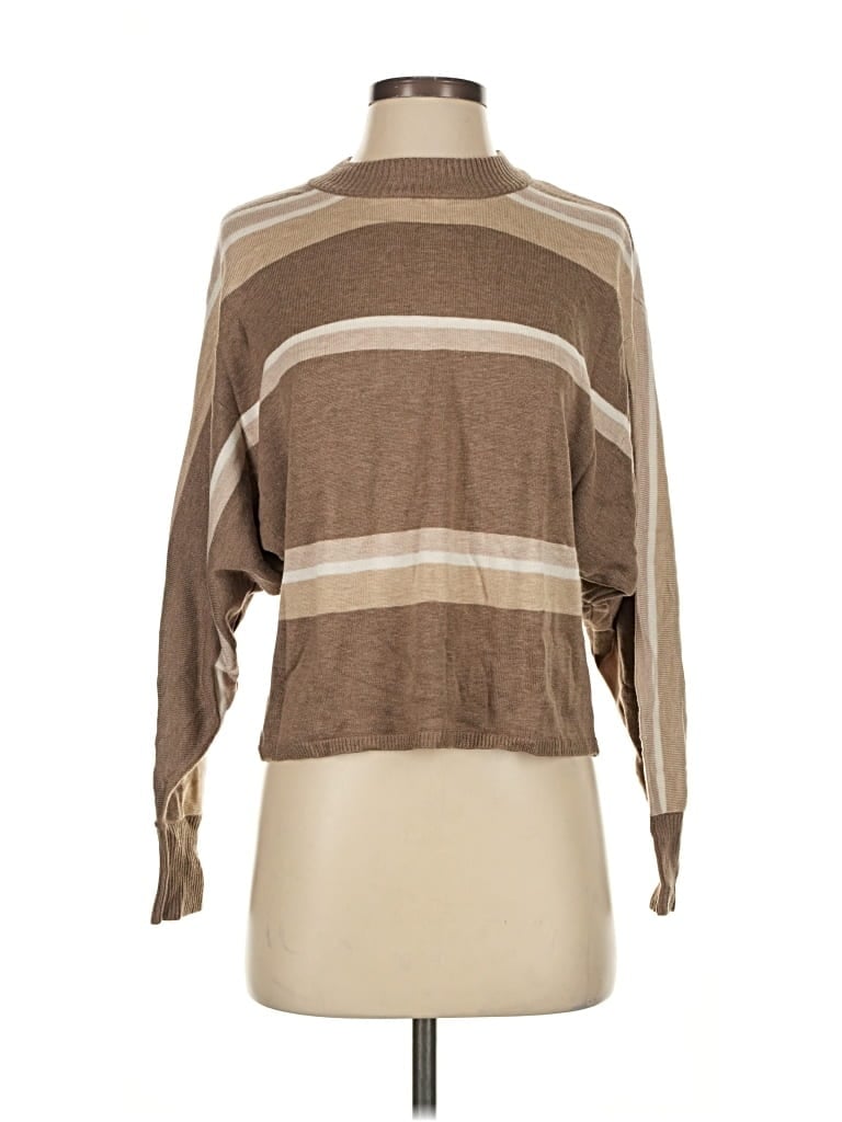 Pre-owned M Magaschoni Turtleneck Sweater In Brown