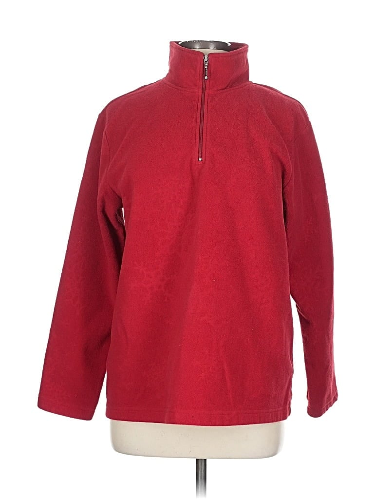 Pre-owned Assorted Brands Fleece Jacket In Red