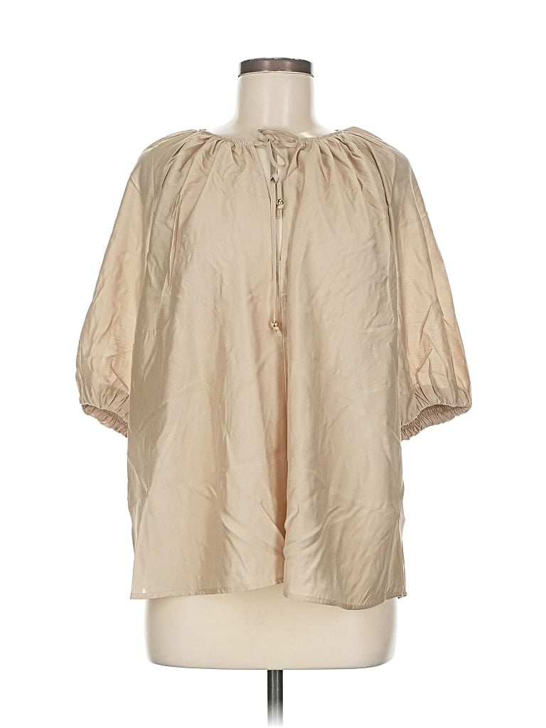 Pre-owned Kobi Halperin 3/4 Sleeve Blouse In Brown