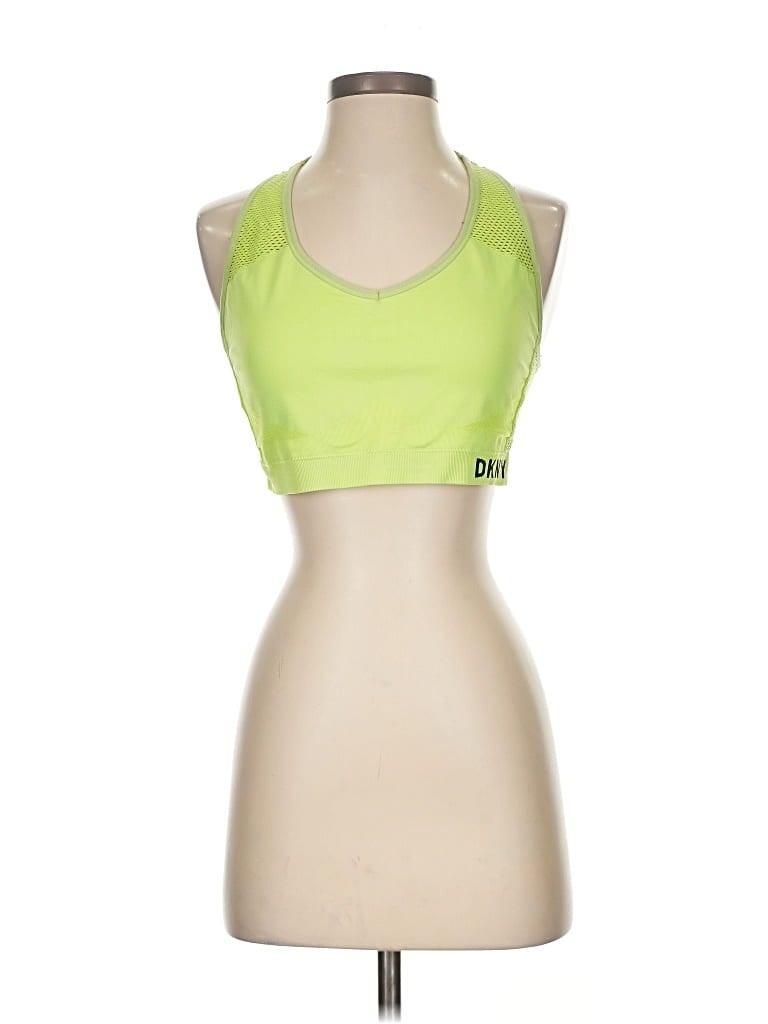 Pre-owned Dkny Sports Bra In Green