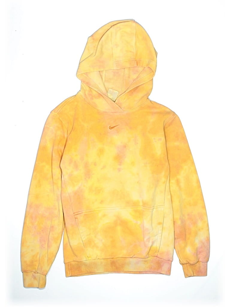 Pre-owned Nike Kids' Pullover Hoodie In Yellow