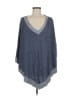 Splendid Blue Poncho Size Med - Lg - photo 1