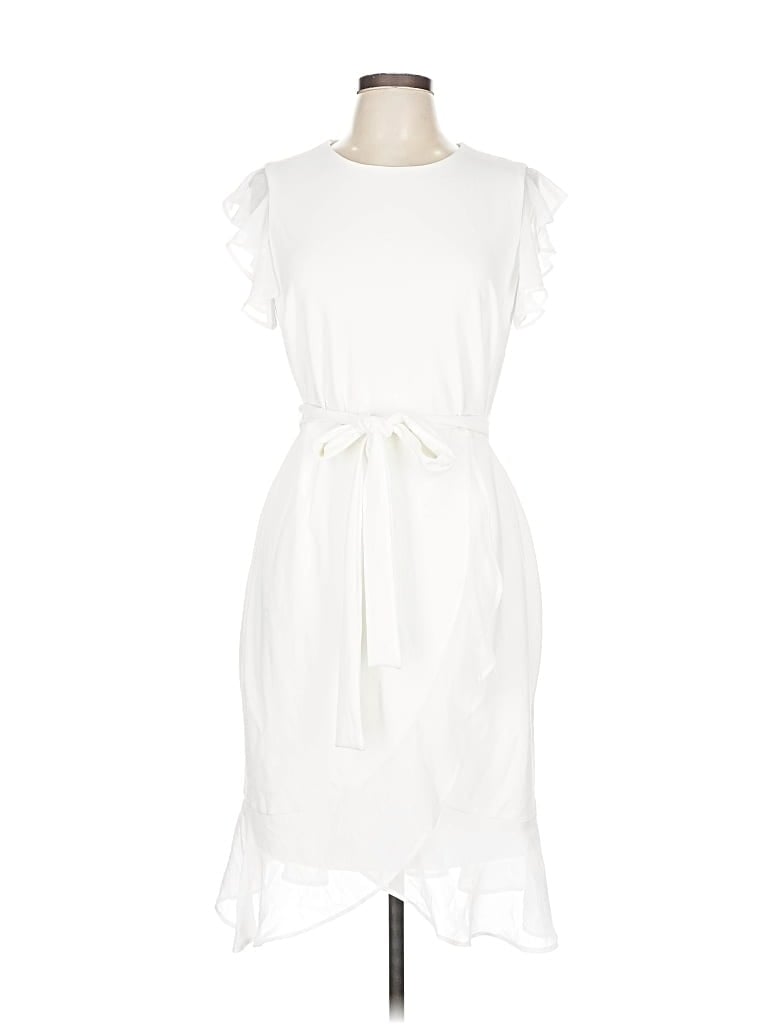 Pre-owned Shelby & Palmer Casual Dress In White