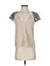 BCBGMAXAZRIA 100% Silk Tan Short Sleeve Silk Top Size XXS - photo 1