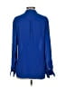 NY Collection Blue Long Sleeve Blouse Size S - photo 2
