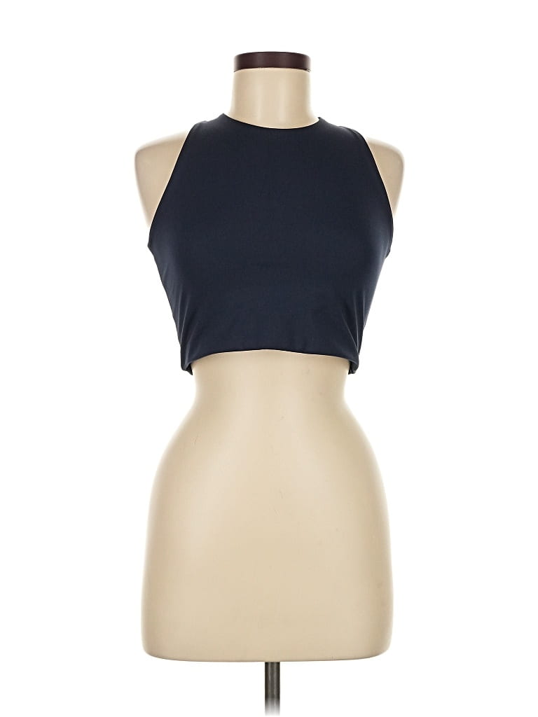 Pre-owned Girlfriend Collective Tank Top Black Halter Neckline Tops