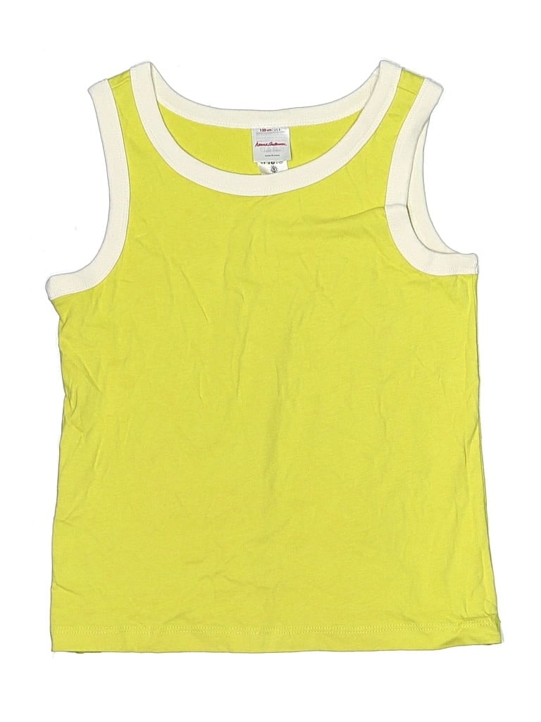 Pre-owned Hanna Andersson Kids' Sleeveless T-shirt In Yellow