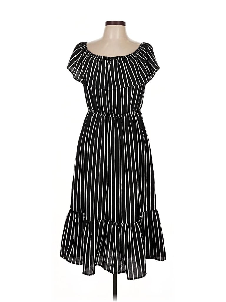 Pre-owned Charming Charlie Casual Dress In Black