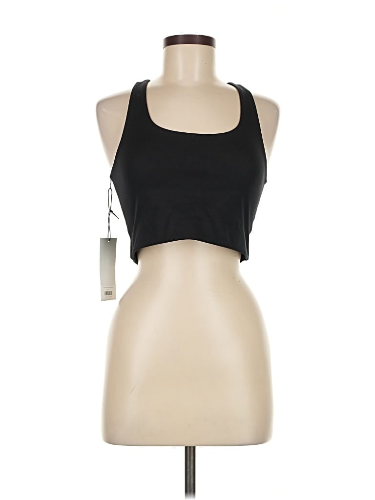 Pre-owned Girlfriend Collective Tank Top Black Halter Neckline Tops