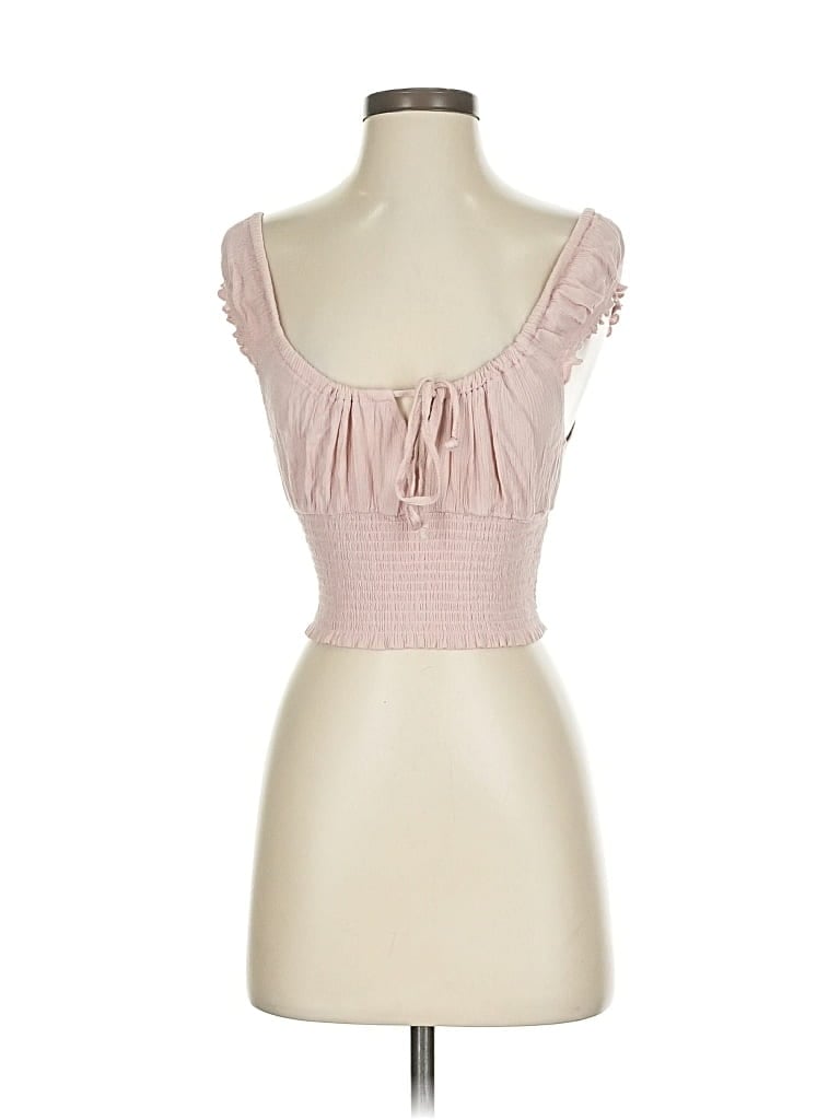 Pre-owned La Hearts Sleeveless Top Pink Sweetheart Neckline Tops