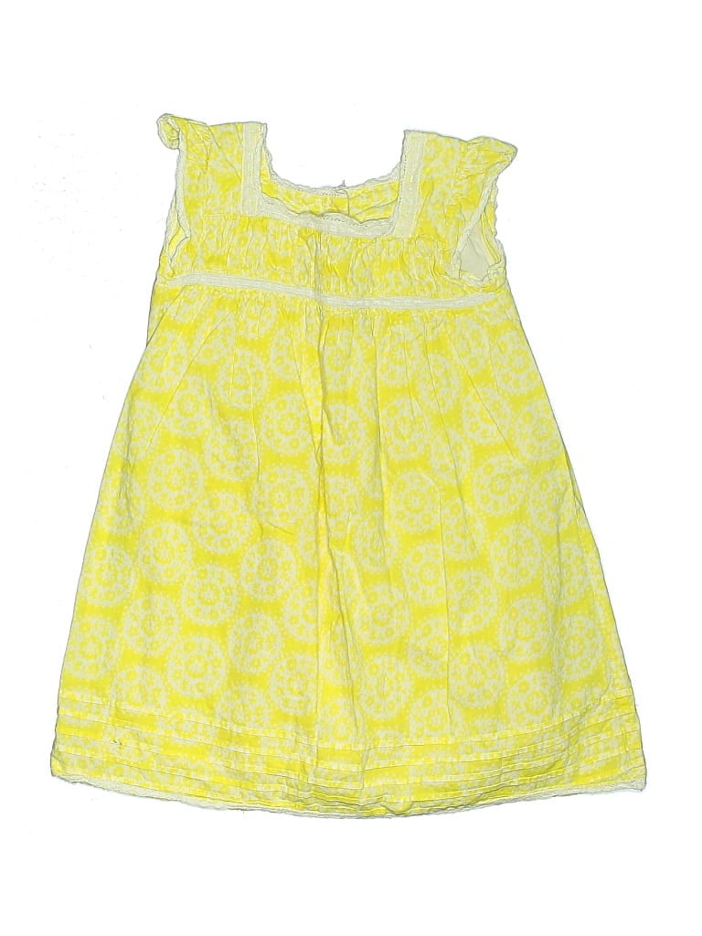 Pre-owned Mini Boden Kids' Dress In Yellow