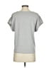 Ella Moss Metallic Silver Short Sleeve Top Size S - photo 2